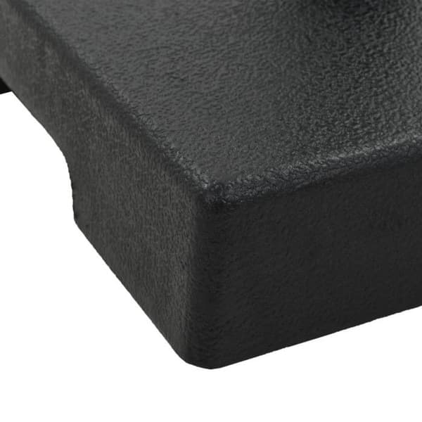 vidaXL Square Parasol Base Polyresin 8 kg Svart
