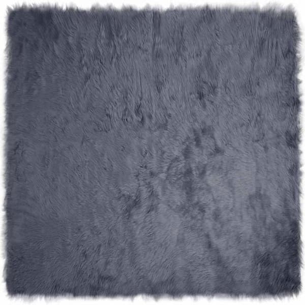 Matta - VIDAXL - Tafalla - Antracit - Polyester - 200 x 200 cm