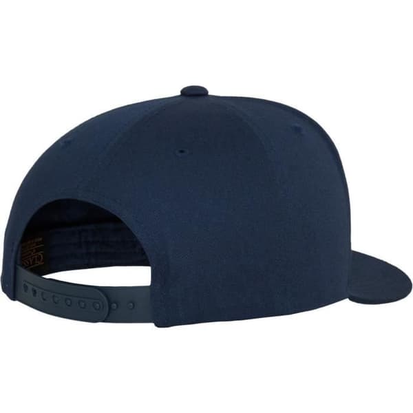 5 Panel Snapback Cap - Flexfit - Marinblå - 100 % bomull - Unisex - One Size