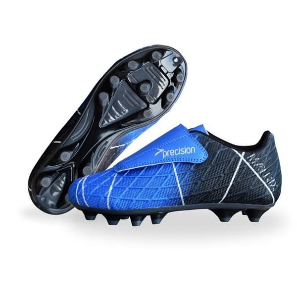 Barnfotbollsskor Precision Matrix FG - blå/svart/silver