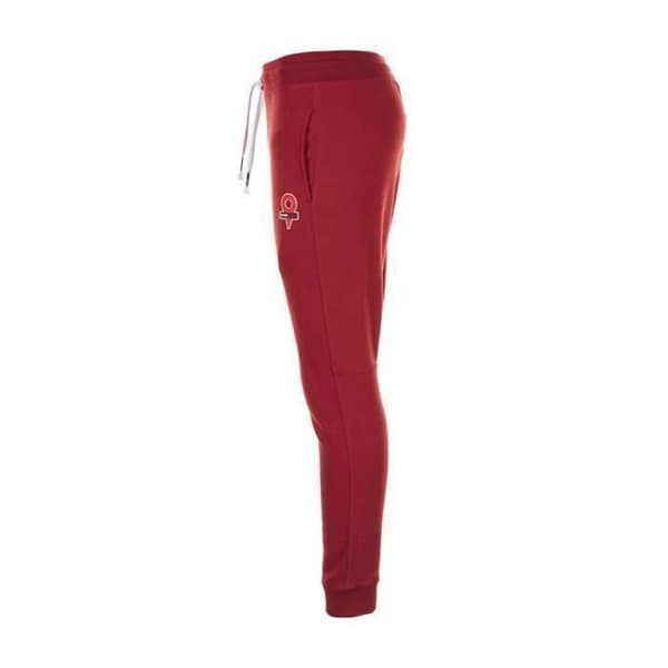 Joggingbyxor Molleton Degré Celsius Calok - röd burgundy - 3XL