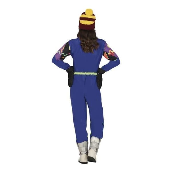 Kostym - Blå skidåkarkostym från 80-talet - Dam - Polyester - Retro