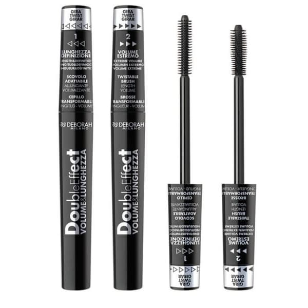 Deborah Milano Double Effect Mascara Svart