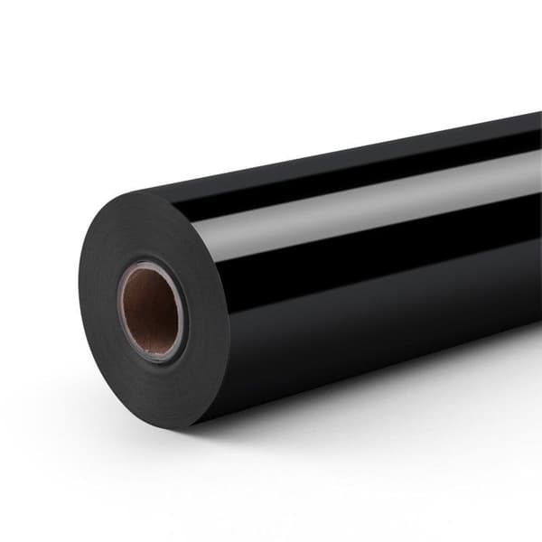 Värmeöverföringsvinyl - LOKLIK - Flex Värmeöverföring Basic - Svart - 30,5x180 cm - Bomull/Polyester