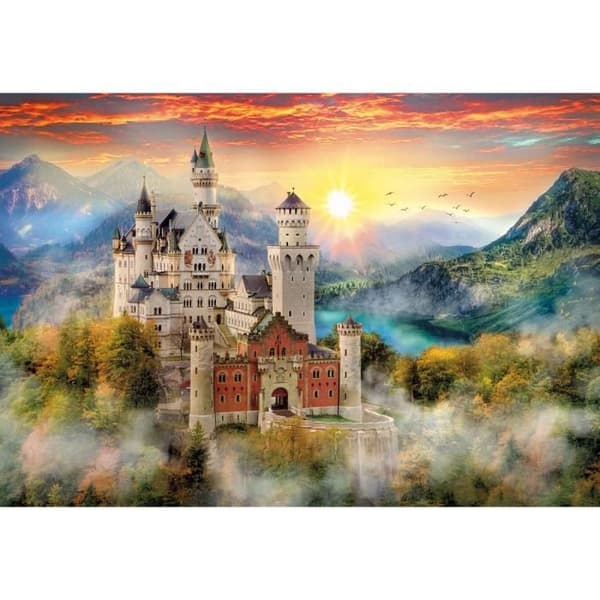 Pussel Neuschwanstein Castle - Clementoni - 2000 bitar - Arkitektur och monument