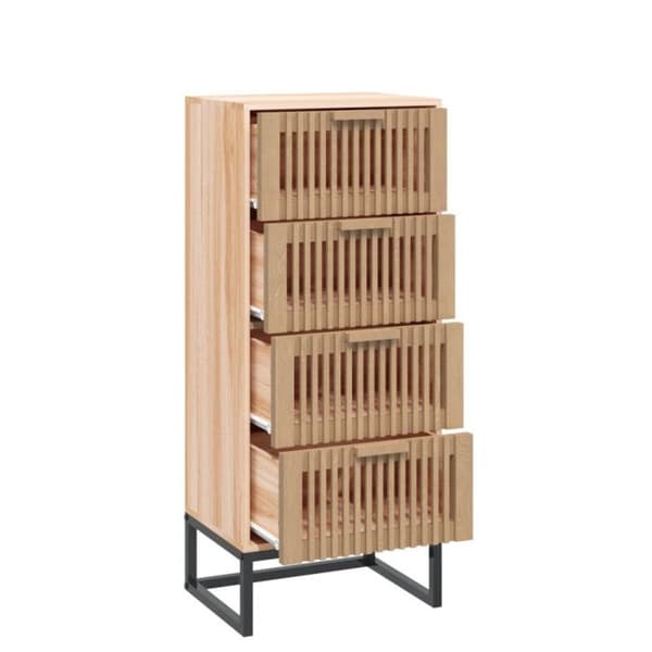 vidaXL Buffé hög 40x30x95 cm ingenjörsträ 352126