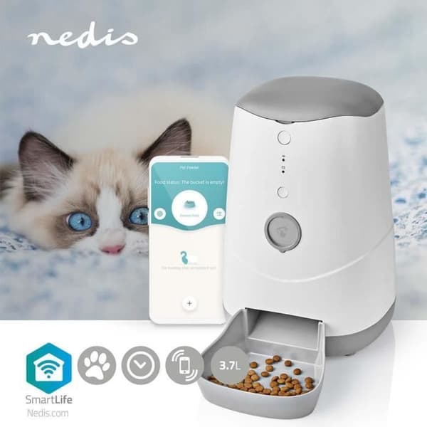Nedis - Smart Djurmatsautomat | WiFi | 3,7 L