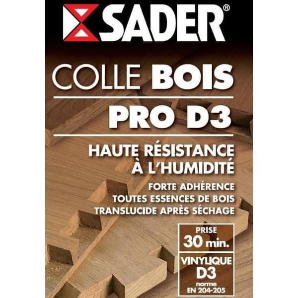 SADER Glue Bois Pro D3 - 750g flaska