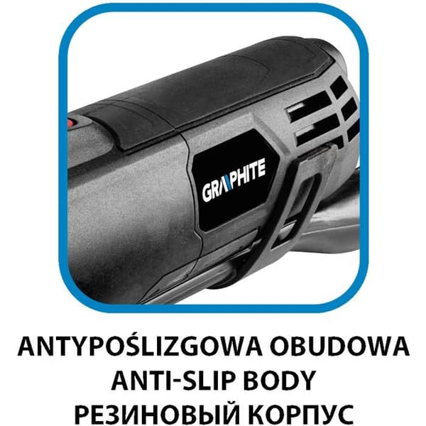 Multifunktionsapparat - GRAPHITE - 500W - 8000-16000 min⁻¹ - Lätt - Väska ingår