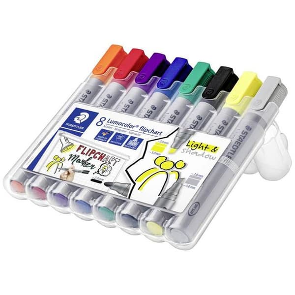 Staedtler 356 SWP8 Markör för blädderblock 8 st.
