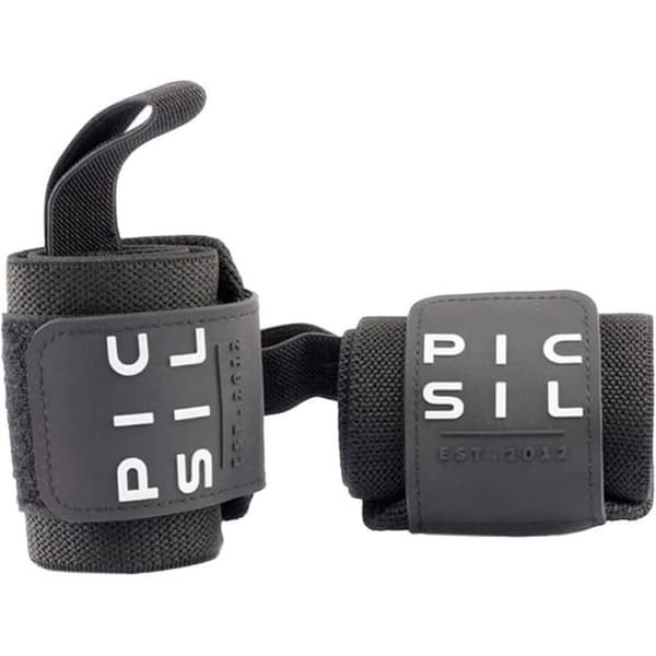 Handledsskydd - PICSIL - Cross training - Elastisk nylon - Stretchigt bomull - Svart
