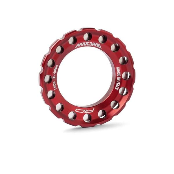 Hjulmuttrar Miche CenterLock (x2) - röd - Röd - TU