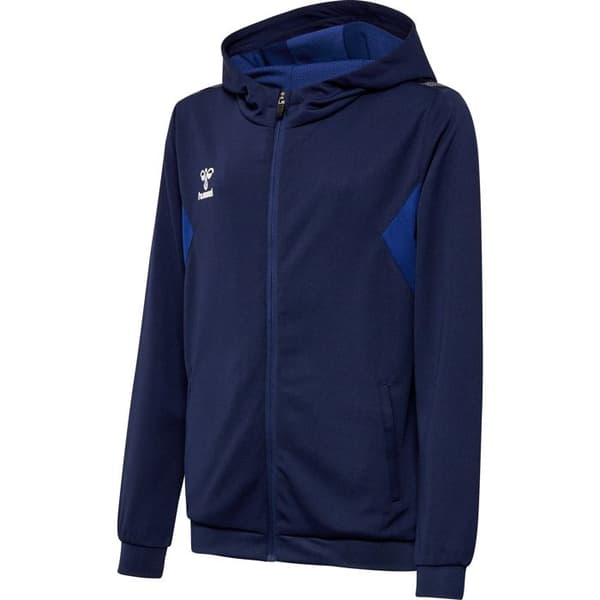 Huvtröja med dragkedja i polyester barn Hummel Authentic - blå