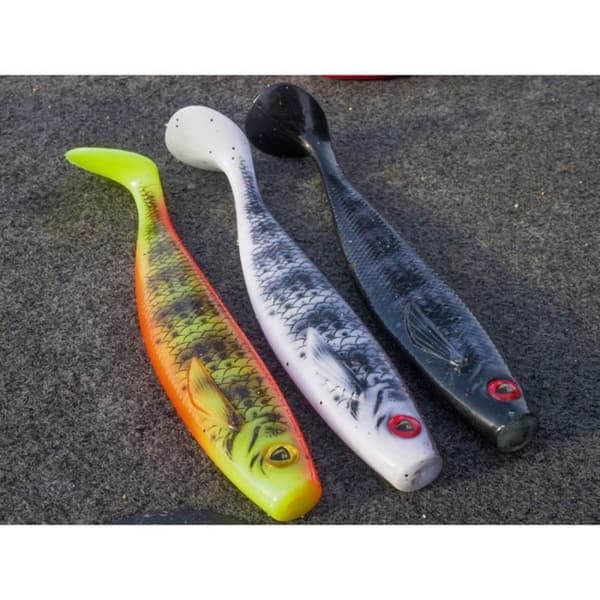 Fox Rage Pro Shad Natural Classics Zebra Uv 23 cm Mjuk Shad för Spinnfiske och Casting