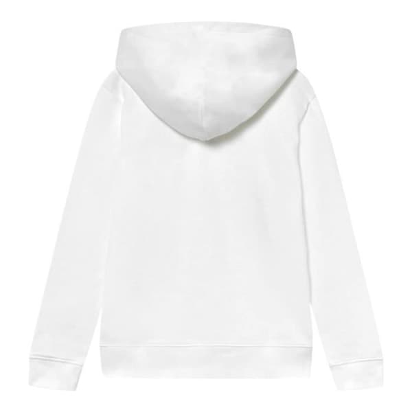 Vit Calvin Klein rak hoodie i bomull