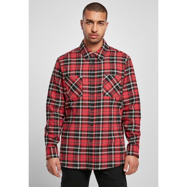 Skjorta - Urban Classics - Rutigt Root - 100% bomull - Flanell - Louch passform