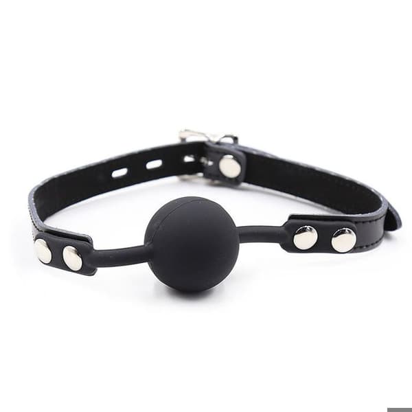 OHMAMA FETISH - SILIKONBOLL MED LÄDERBAND -