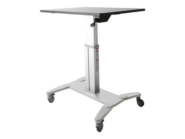StarTech.com Mobile Sit-Stand Workstation Bärbar stativ - tangentbord - mus svart och silver