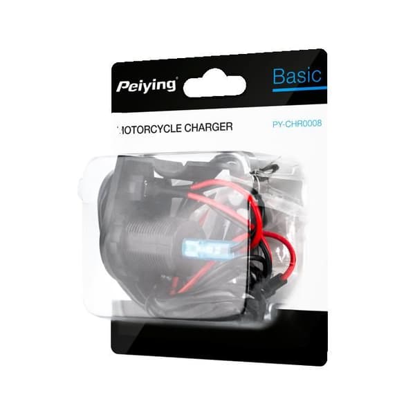 Motorcykel laddare 2xUSB 3100 mA Peiying