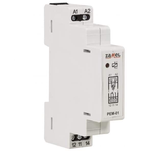Elektromagnetiskt relä - ZAMEL - DIN RAIL-format - Voltaisk isolering - Interiör - 16 A
