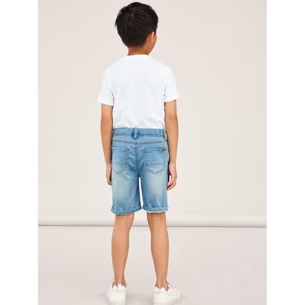 Kort kille - NAME IT - Ryan Dnmthayer - Ljusblå denim - Storlek 13 år - Justerbart elastiskt