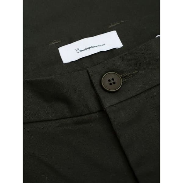 Chino-byxor KnowledgeCotton Apparel Chuck - skogsnatt