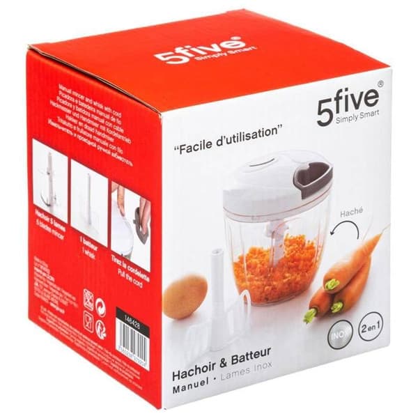 5five - manuell hackare och mixer med vit tråd