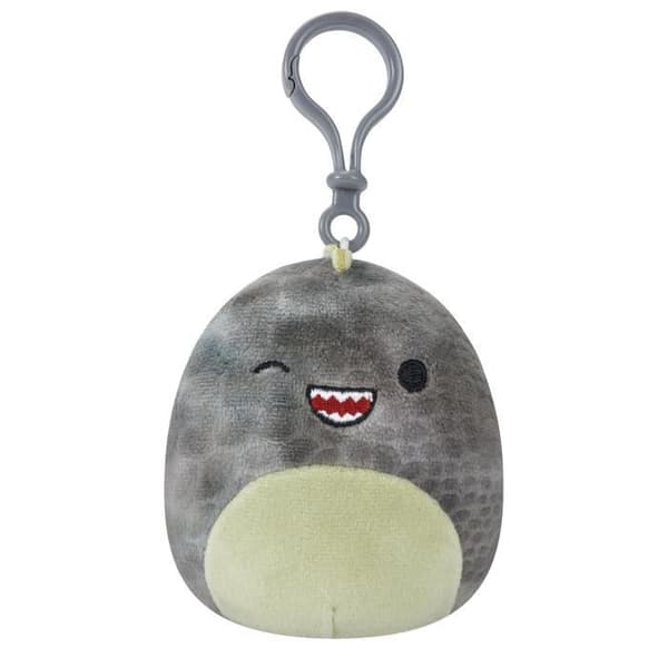 SQUISHMALLOWS - ASST 9 CM P15 CLIP ON - XANDER THE WINKING GREY T-REX