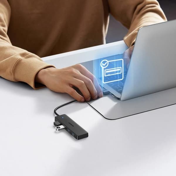 USB multifunktionshub - UGREEN - CM219 - 4 USB-A 3.0 porte - 5 Gb/s - 1 m kabel