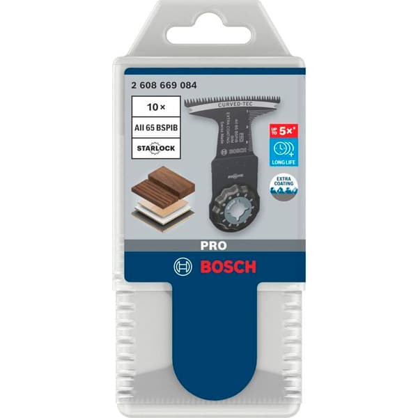 Multifunktionssågblad - Bosch - AII 65 BSPIB - Hård trä - Plastlaminerade paneler - 65 mm