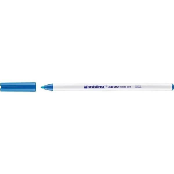 Set med 10 textilpennor 4600 ljusblå 1 mm