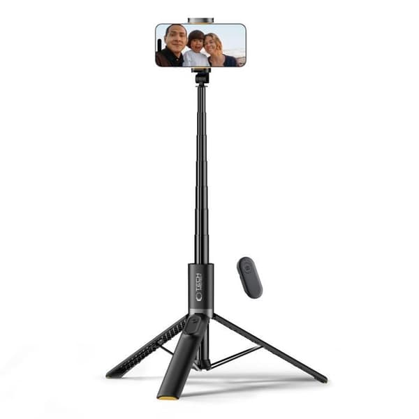 Perche för Selfie - Tech-Protect L08S - Bluetooth - Stativ Svart - Maxvikt 500g
