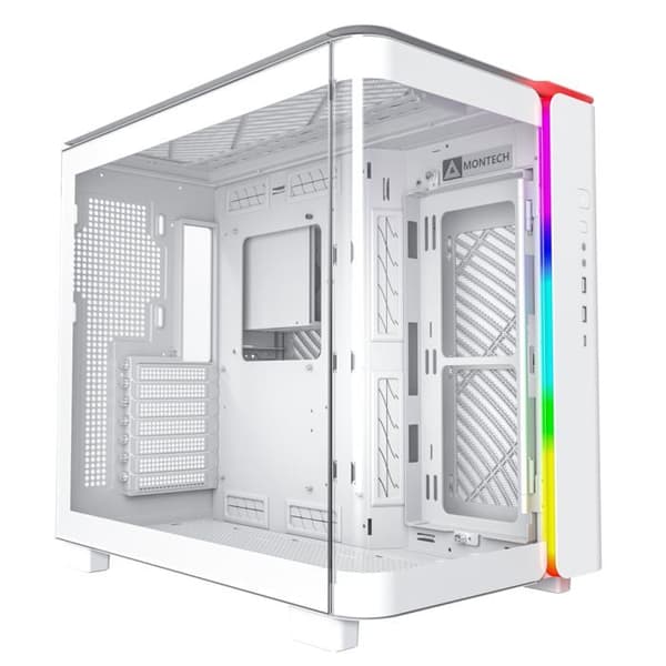 Datortorn - Montech - KING 95 - Vit - USB 3.2 Gen 1 - Härdat glas - ATX