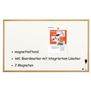 magnetoplan väggmonterad whiteboard med ram i …