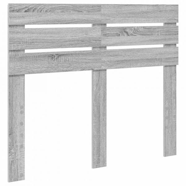 Sänggavel - VIDAXL - 135 cm - Grå Sonoma - Ingenjörsträ - Rektangulär - Modern