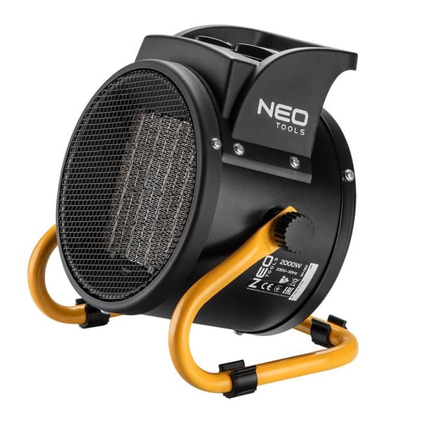 Elradiator - NEO TOOLS - PTC 2kW - Keramik - Konvektion - Svart