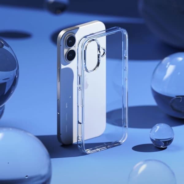 Fodral - RINGKE - Fusion - iPhone 16 - Transparent - Fallskydd - Mjuk