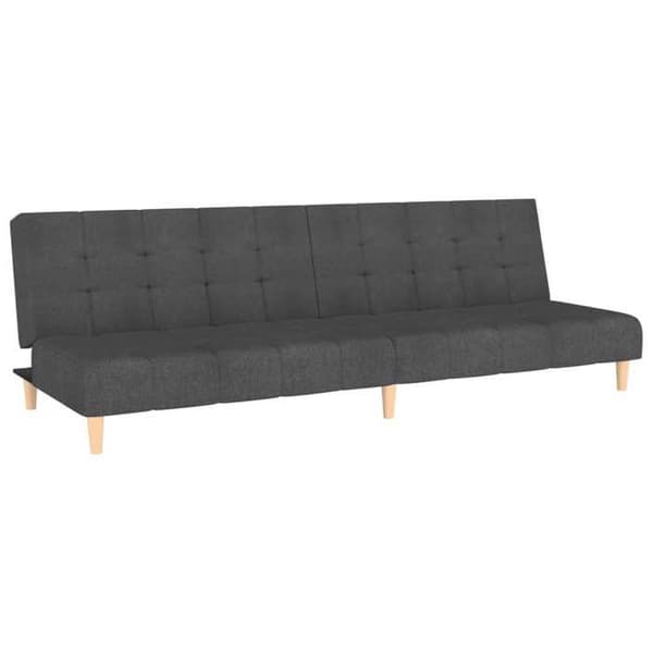 vidaXL 2-sits bäddsoffa mörkgrå tyg 375755