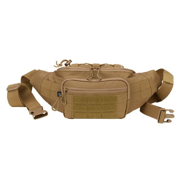 Brandit Molle bananväska - polyester 600D, MOLLE-spännen, justerbart bälte (brun/kamel)