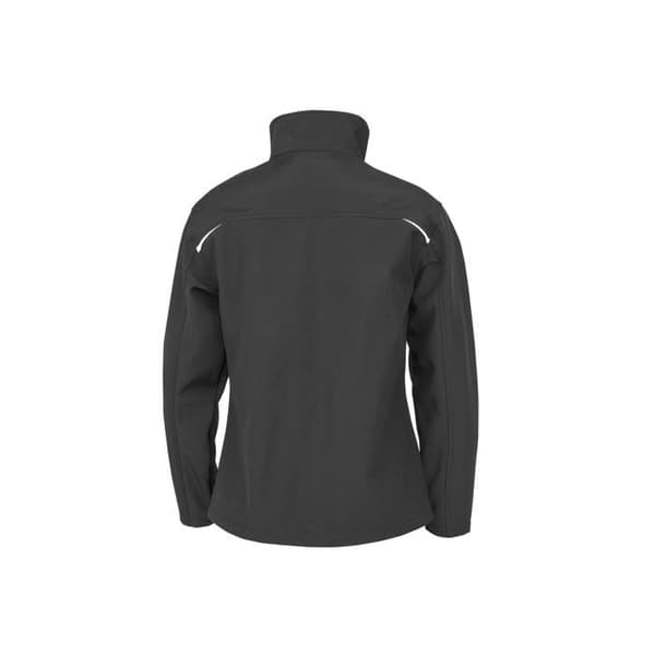 Dam softshelljacka 3 lager i återvunnen polyester Result - svart