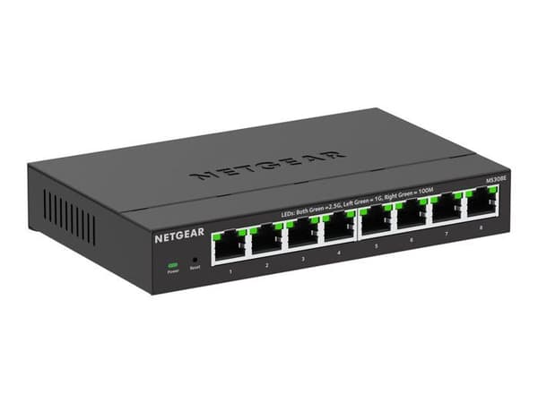 NETGEAR MS308E Switch Plus - 8-portars Ethernet multi-gigabit 1G/2,5G