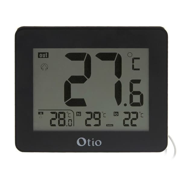 Termometer - OTIO - 936062 - Inomhus/Utomhus - Svart