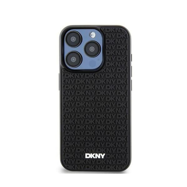Smartphonefodral - DKNY - iPhone 15 Pro Max - 3D-gummi - Svart - Stötskydd