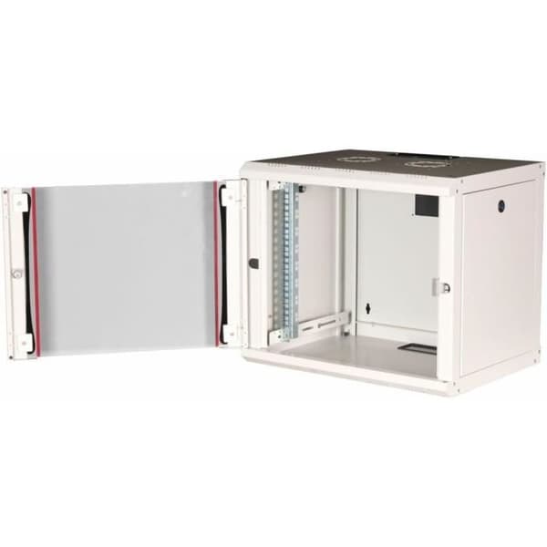 Utrustningsskåp för server 19 09U 600 x 450 mm med grått glasdörr