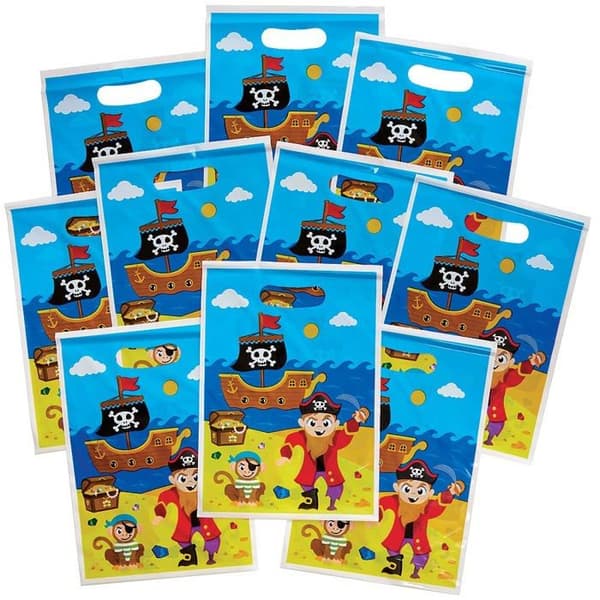 Piratskattväskor - BAKER ROSS - FX643 - Paket med 10 - Dimensioner 23x16,5 cm - För barn
