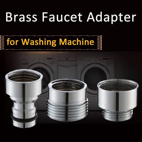 Kranadapter - HATOOLHA - 2 stycken - Silver - Mässing - Vattenbesparing