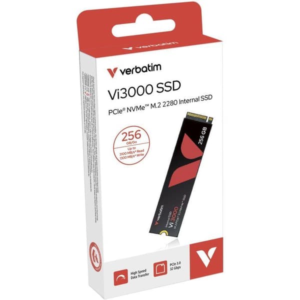 Intern SSD - VERBATIM - Vi3000 - 256 Go - NVMe