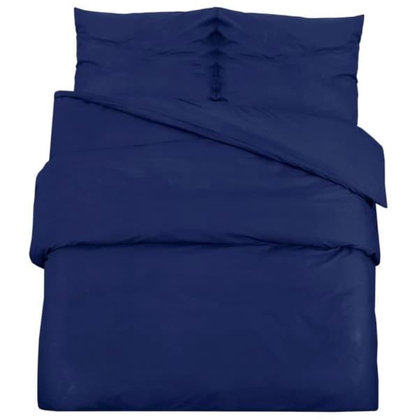 vidaXL Påslakanset Marinblå 260x240 cm Microfiber136004