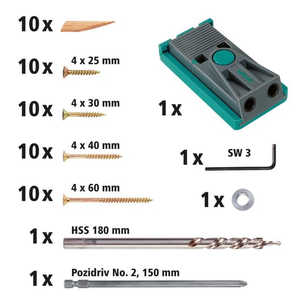 Invisible Assembly Box - Undercover Jig PZ wolfcraft 4642000
