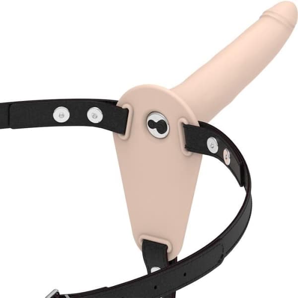 FETISCH UNDERDÅNIG SILIKON STRAP-ON VIBRATOR KÖTT 15CM